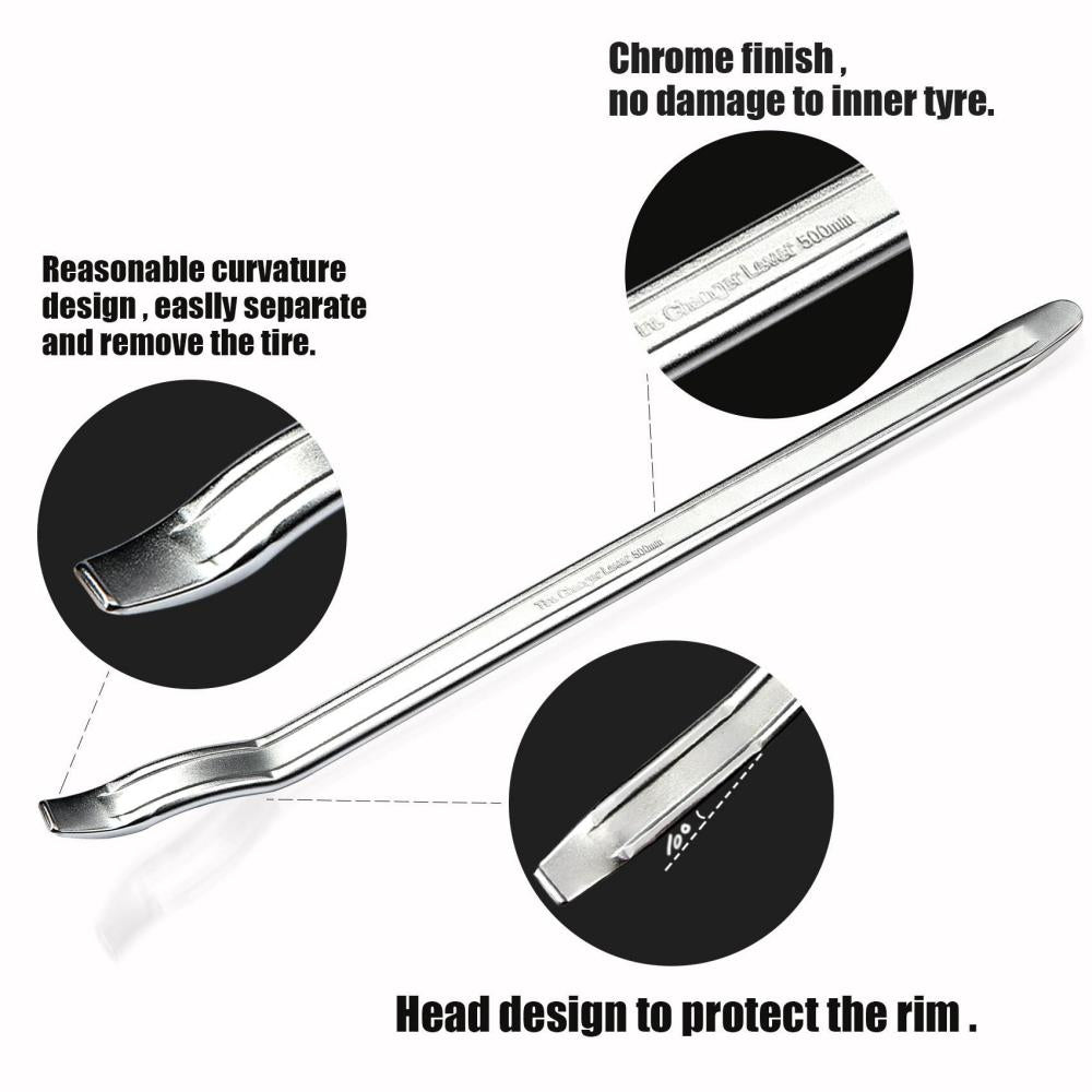 Tire Iron Spoon, Bead Lifting Tool, Mount and Demount Lever Pry Bar, Rim Lifter for Tire Changer Machine by RebarTech