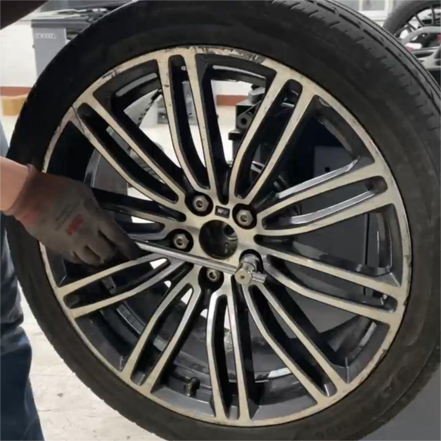 RebarTech (40mm Shaft) Wheel Balancer Adapter for Tire Balancing Machine of 40mm Shaft Diameter, Universal Tyre Spin Fixture Accessory