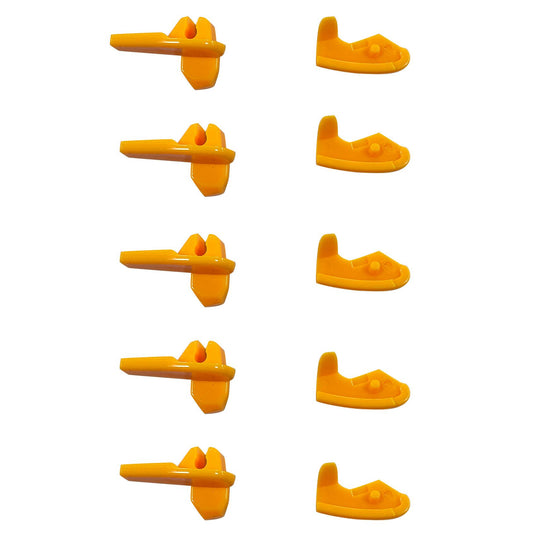RebarTech Tire Changer Inserts for Tyre Changing Machine Attachment Head, 6 Pairs, Tyre Repair Shop Accessory, Yellow