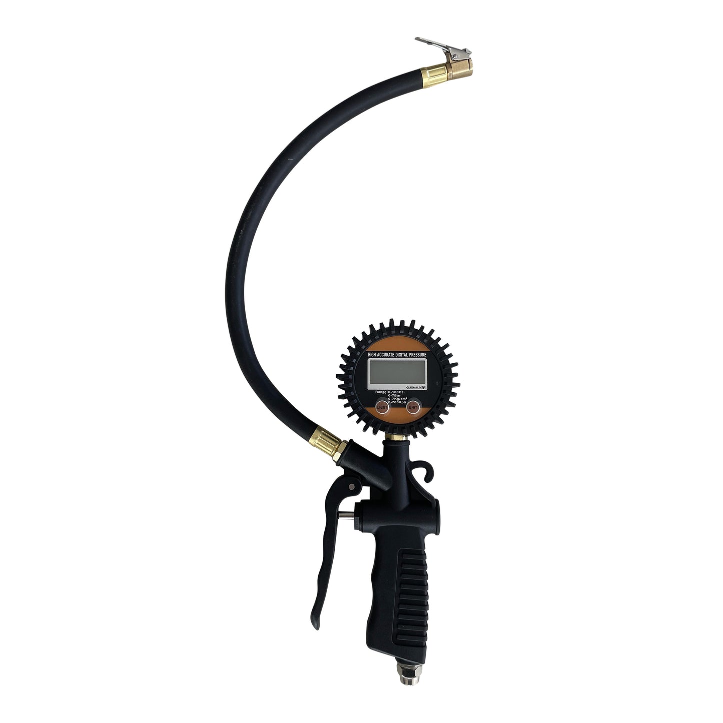 Digital Tire Pressure Gauge with Inflator, 3-250 PSI