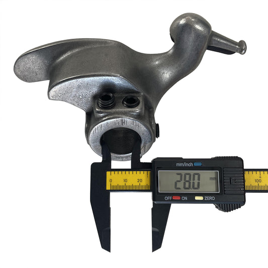 RebarTech (28mm Straight Hole) Tire Changer Duck Head, Attachment Duckhead for Tyre Changing Machine, Replacement Mount Demount Tool, Stainless Steel, Tyre Repair Shop Accessory