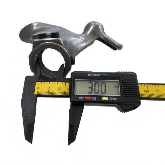 Rebartech (30mm Straight Hole) Tire Changer Motorcycle Duck Head, Attachment Duckhead for Tire Changing Machine, Replacement Duckbill, Mount Demount Tool, Stainless Steel Tyre Repair Accessory