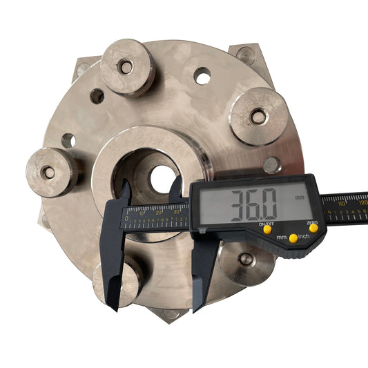 RebarTech (36mm Shaft) Wheel Balancer Adapter for Tire Balancing Machine of 36mm Shaft Diameter, Universal Tyre Spin Fixture Accessory